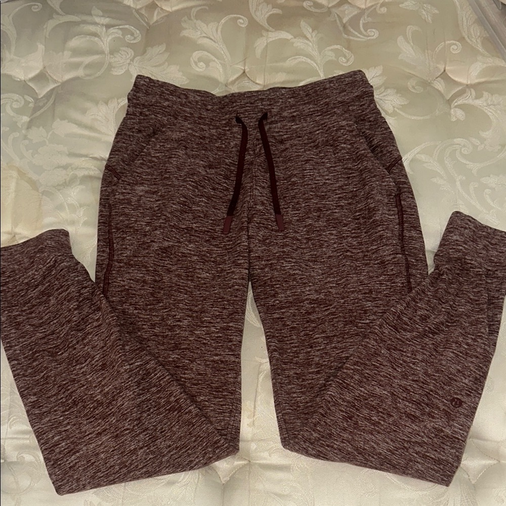 Lululemon Athletica Heathered Pink Joggers